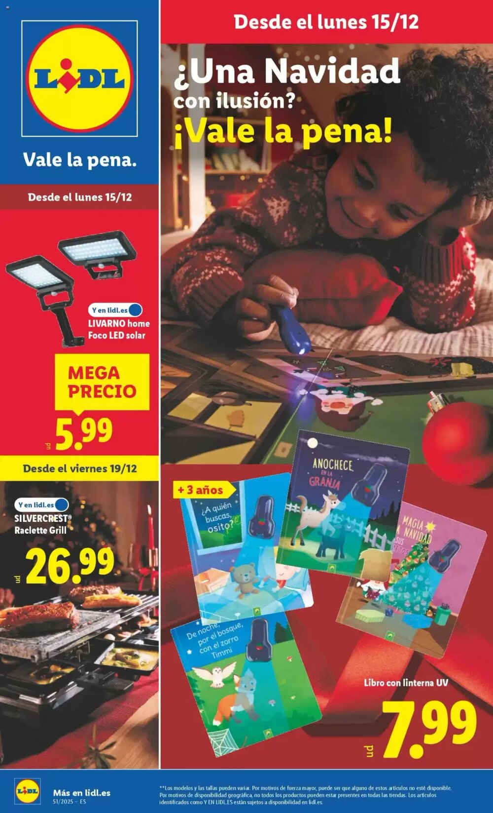 Folleto promocional de Lidl válido desde el 15/12/2025 - Página 1.