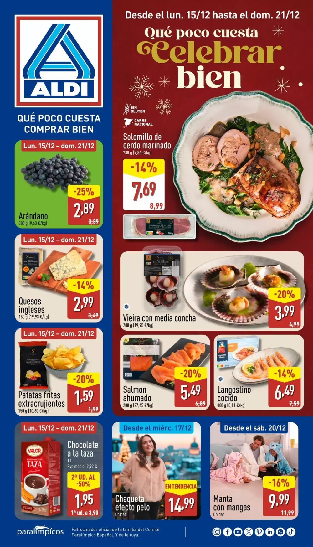 Folleto promocional de ALDI válido desde el 15/12/2025 - Página 1.