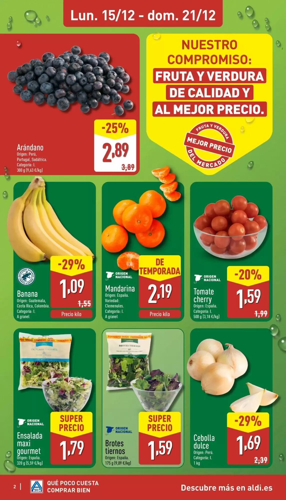 Folleto promocional de ALDI válido desde el 15/12/2025 - Página 2.