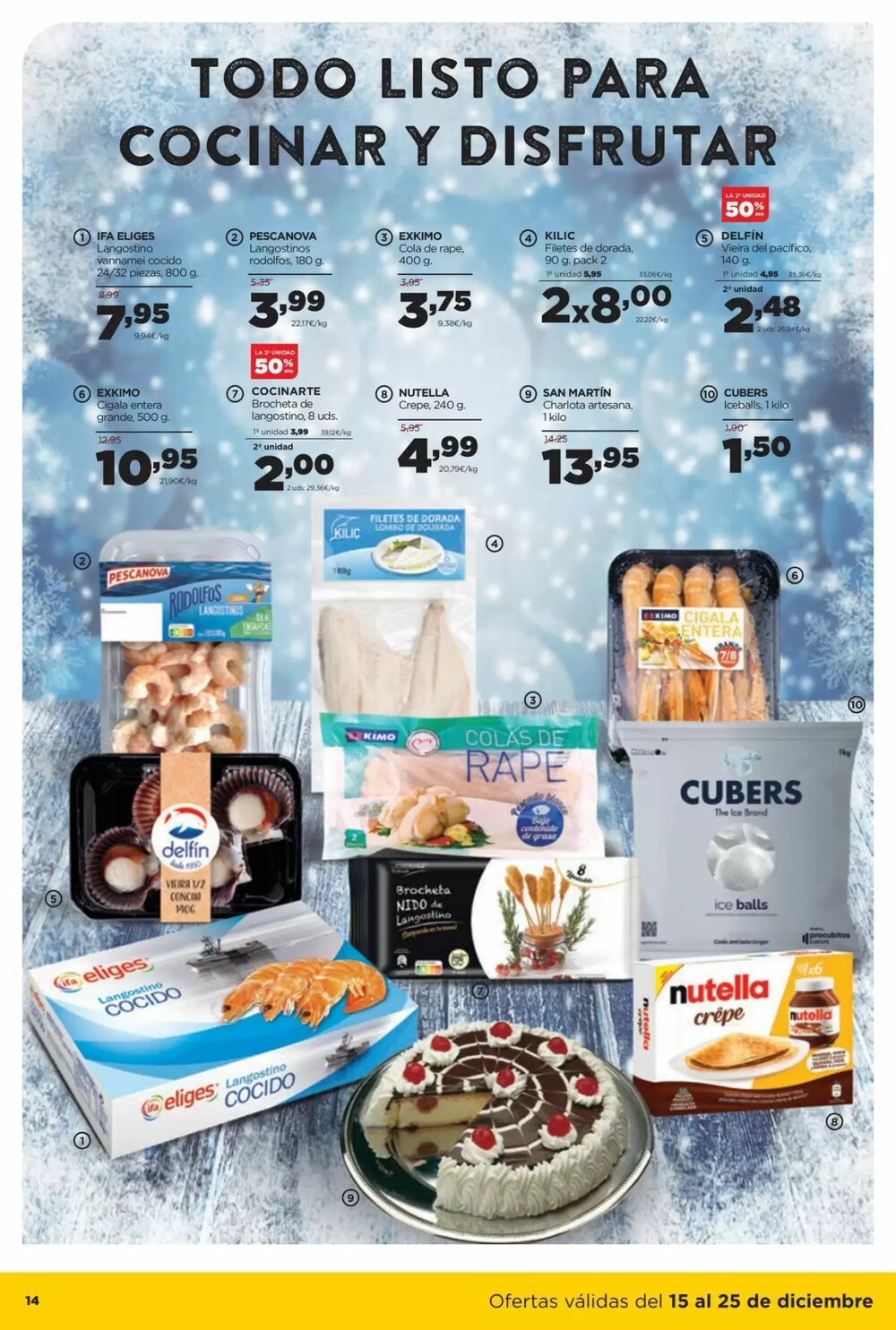 Folleto promocional de Alimerka válido desde el 15/12/2025 - Página 14.