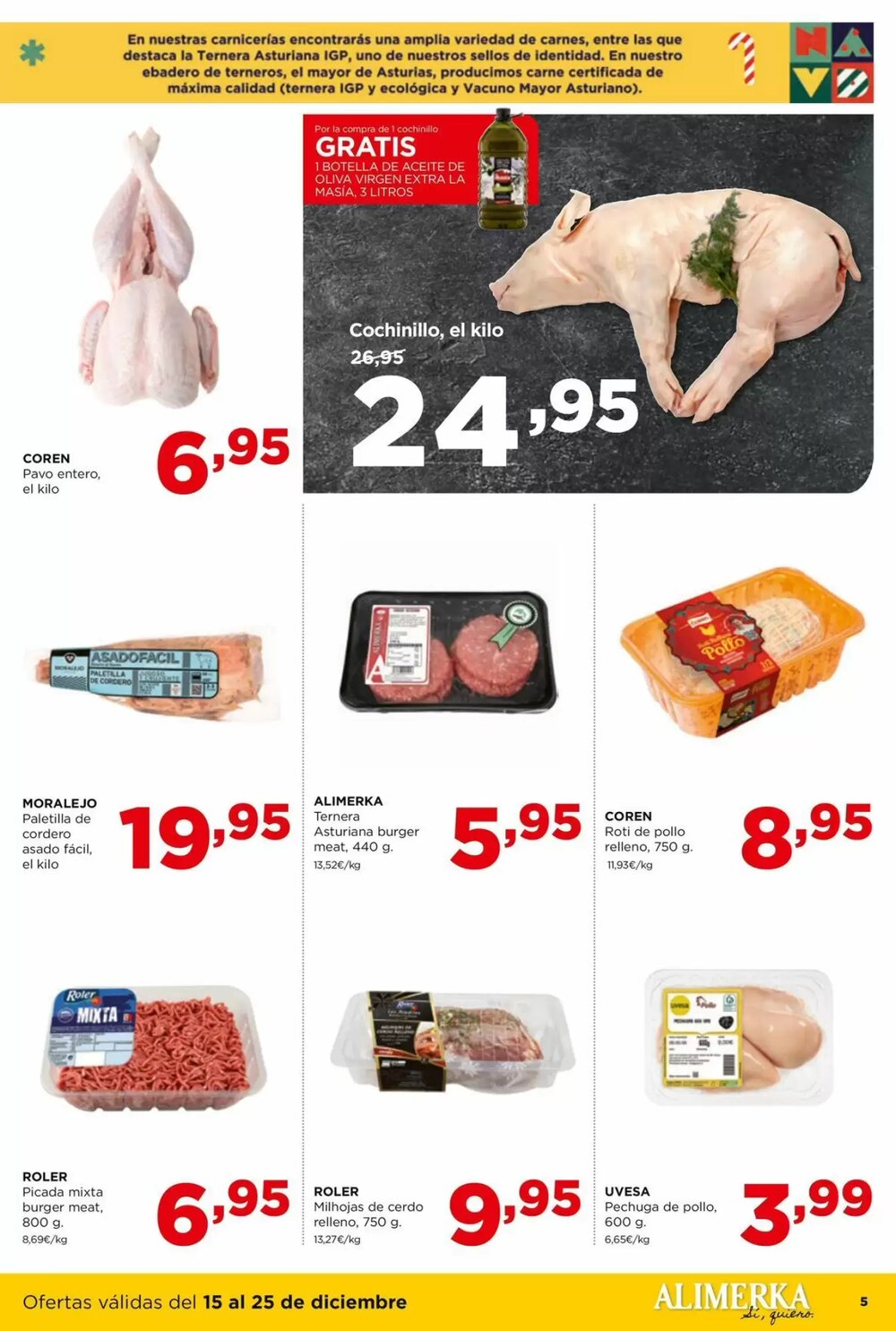 Folleto promocional de Alimerka válido desde el 15/12/2025 - Página 5.