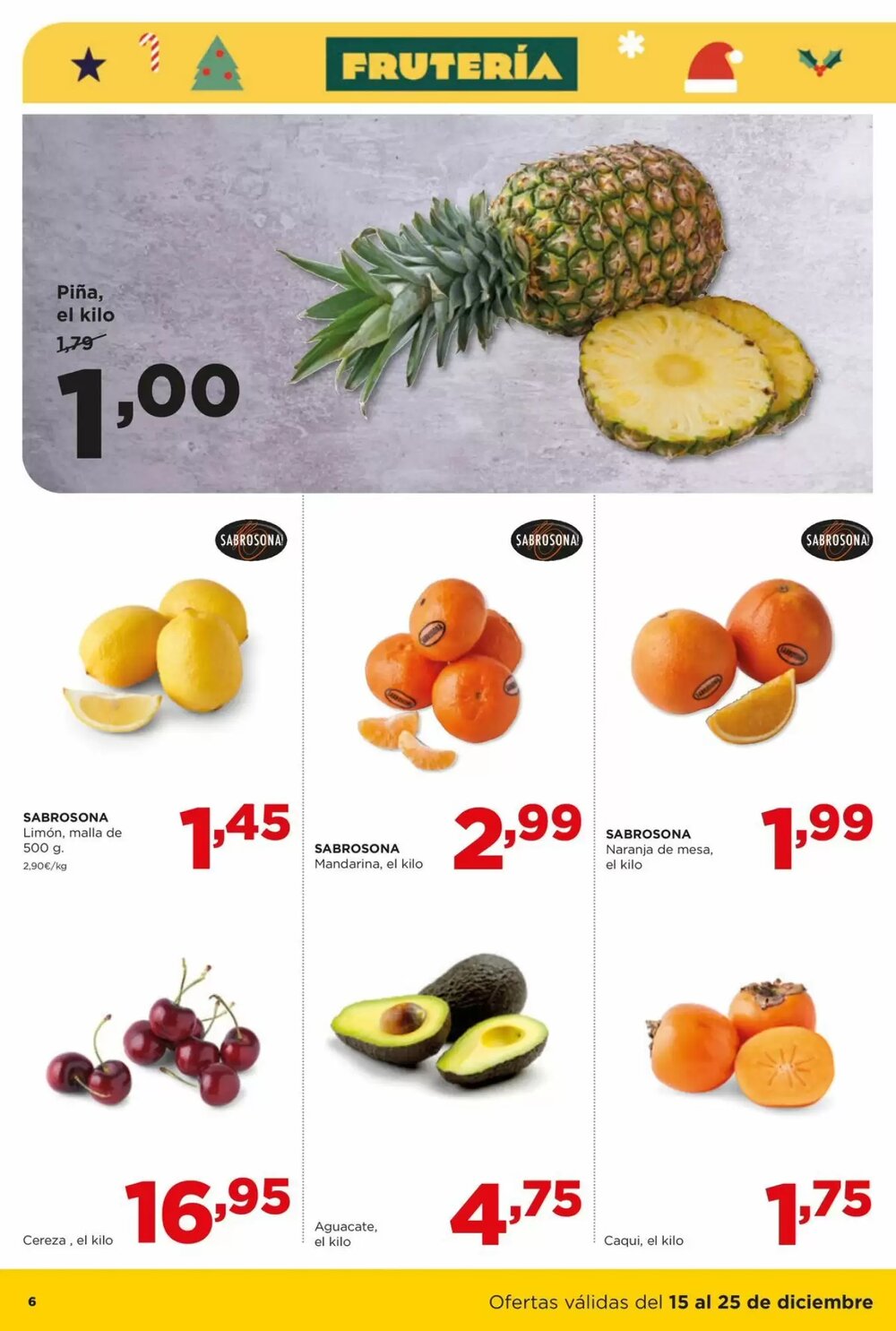 Folleto promocional de Alimerka válido desde el 15/12/2025 - Página 6.