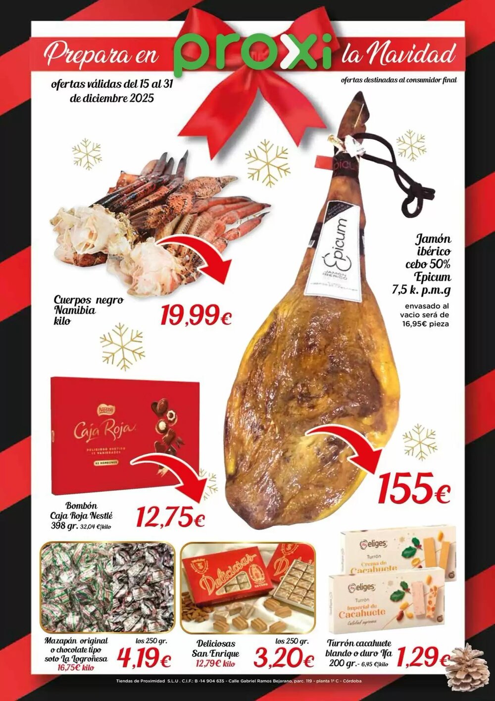 Folleto promocional de Proxi válido desde el 15/12/2025 - Página 1.