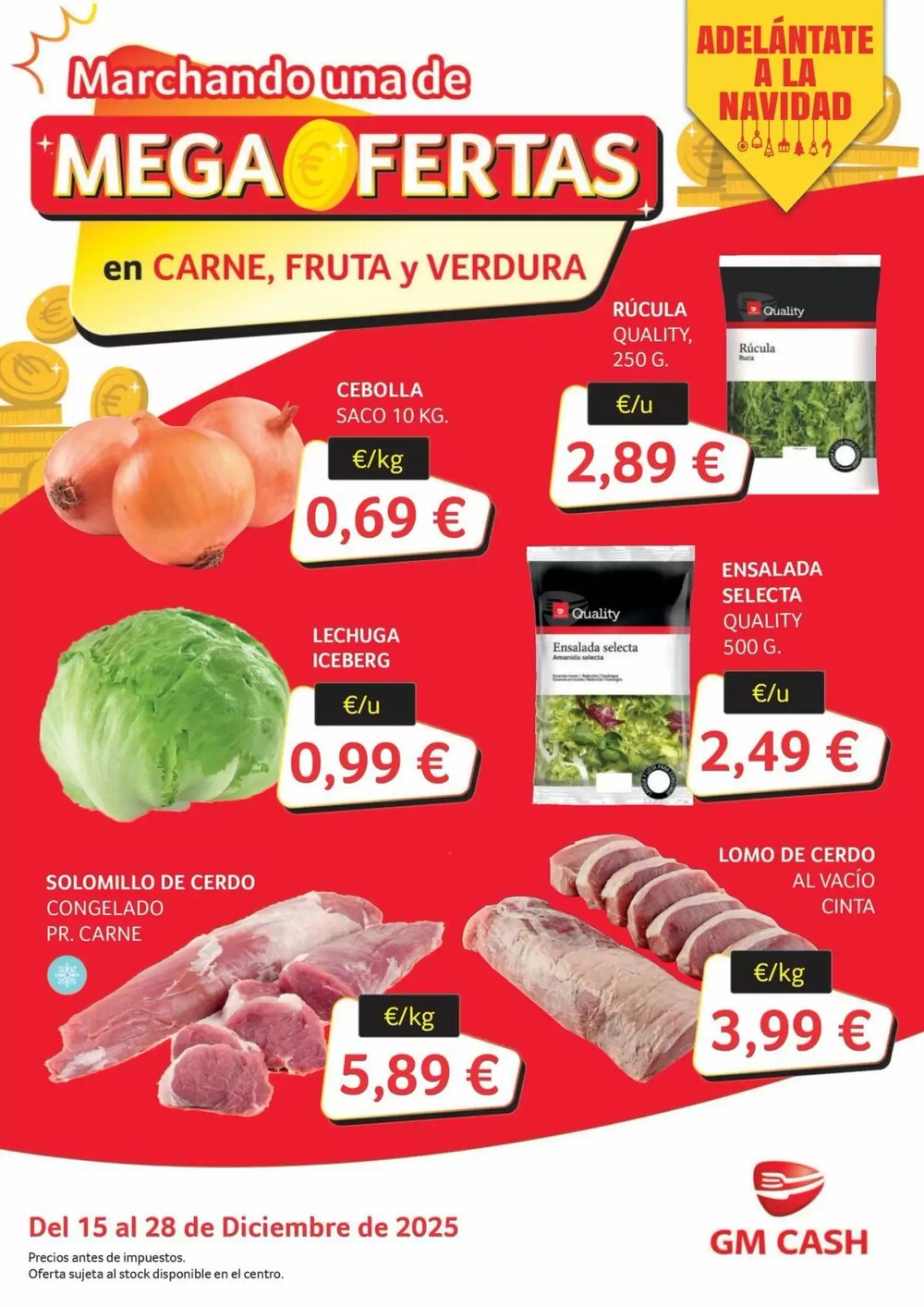 Folleto promocional de GM Cash & Carry válido desde el 17/12/2025 - Página 1.