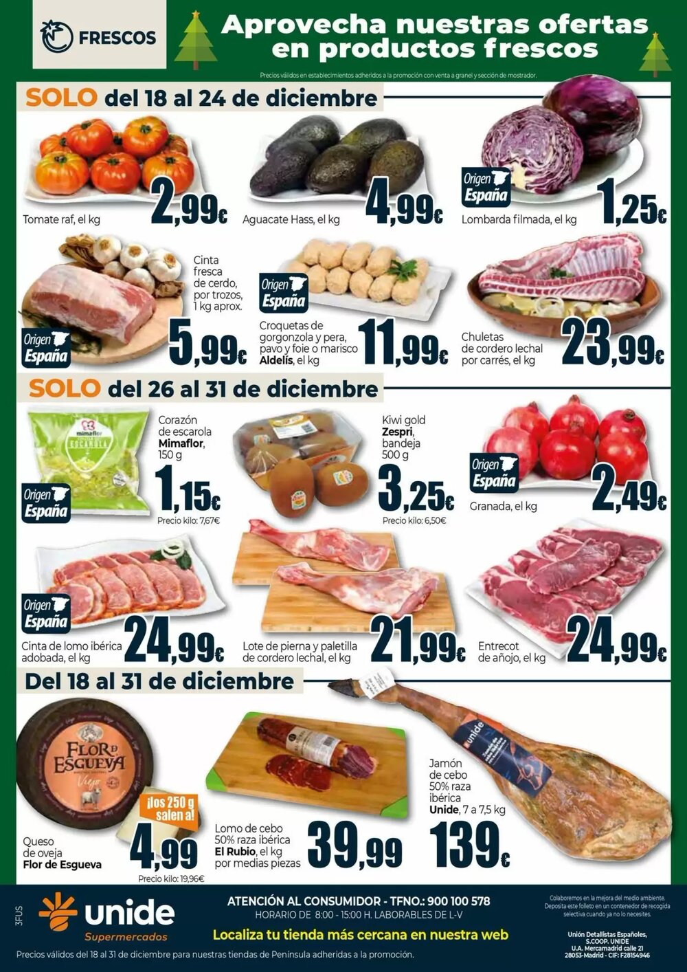 Folleto promocional de Unide Supermercados válido desde el 18/12/2025 - Página 4.