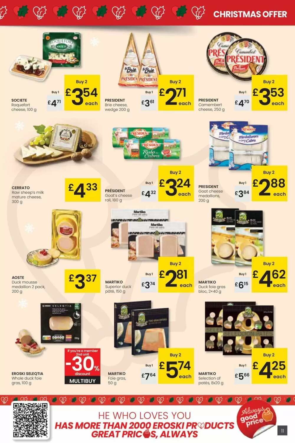 Folleto promocional de Eroski válido desde el 18/12/2025 - Página 11.