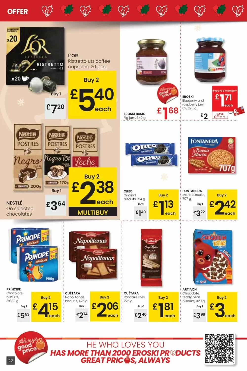 Folleto promocional de Eroski válido desde el 18/12/2025 - Página 22.