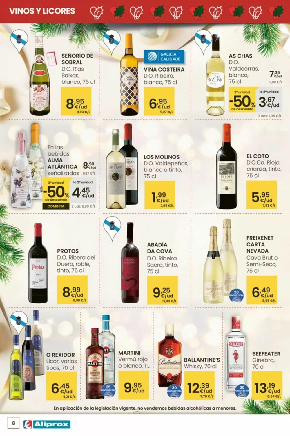 Folleto promocional de Aliprox válido desde el 18/12/2025 - Página 8.