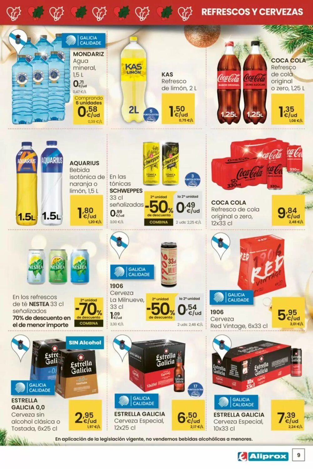 Folleto promocional de Aliprox válido desde el 18/12/2025 - Página 9.