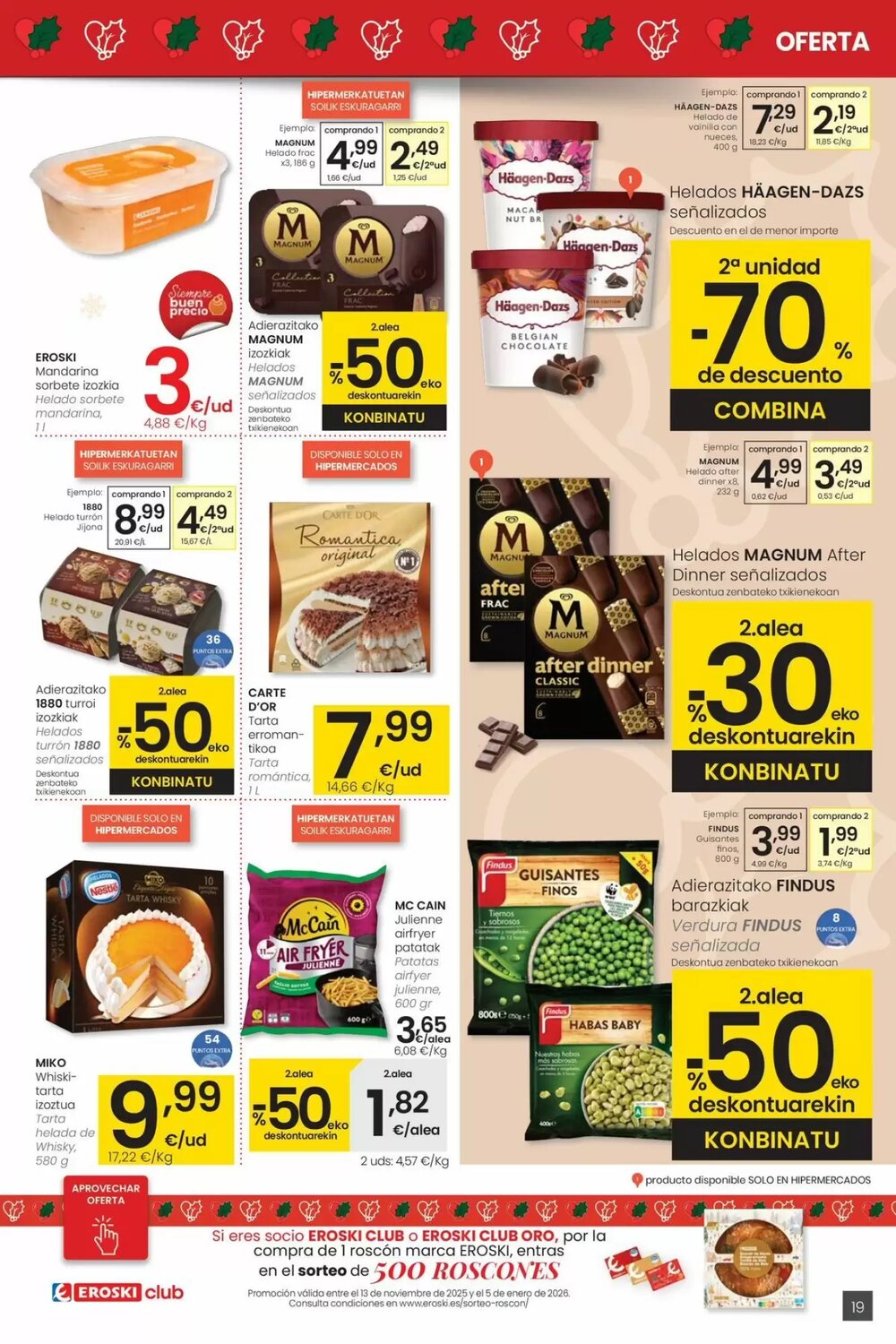 Folleto promocional de Eroski válido desde el 18/12/2025 - Página 19.