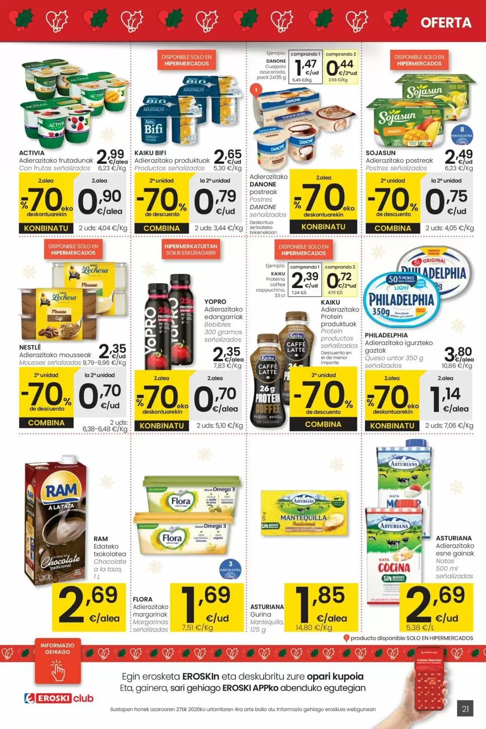 Folleto promocional de Eroski válido desde el 18/12/2025 - Página 21.