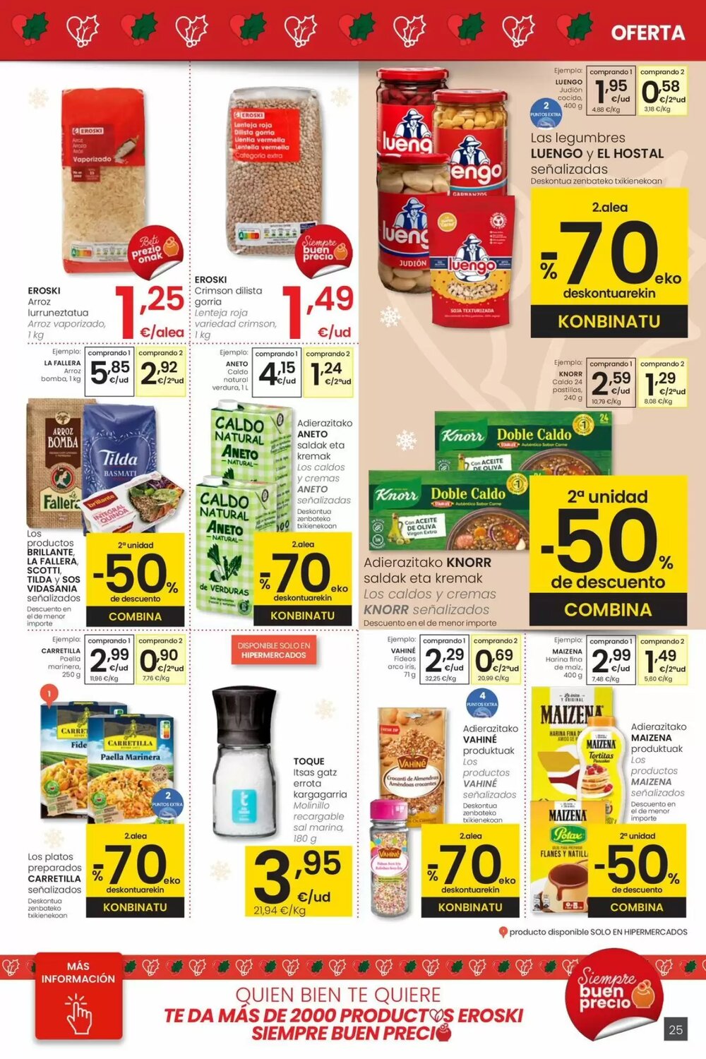 Folleto promocional de Eroski válido desde el 18/12/2025 - Página 25.