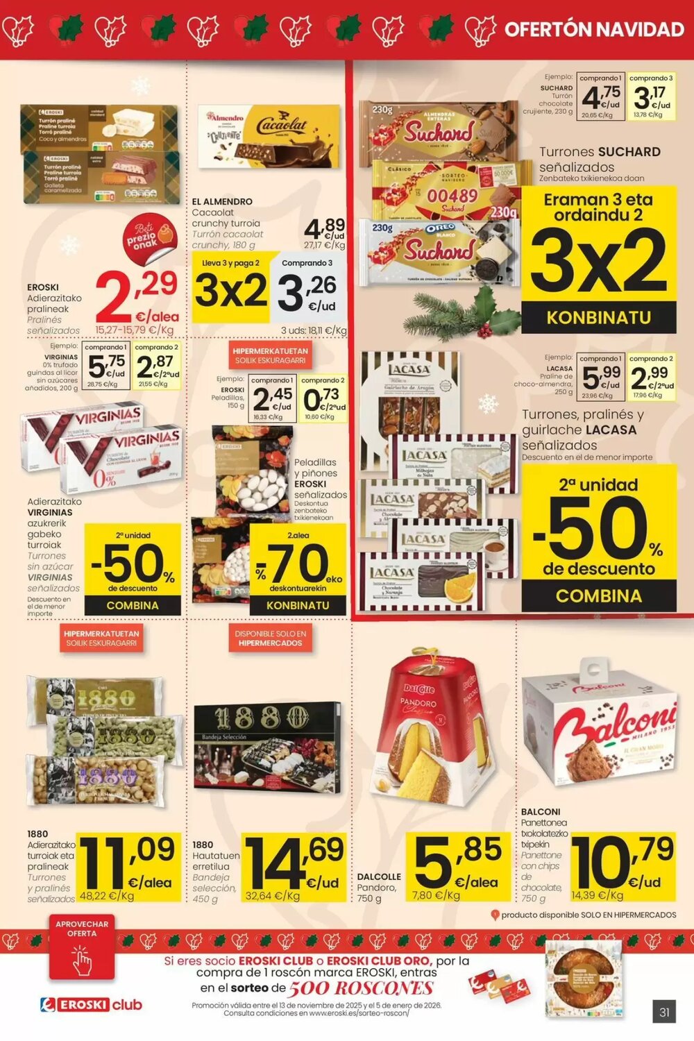Folleto promocional de Eroski válido desde el 18/12/2025 - Página 31.