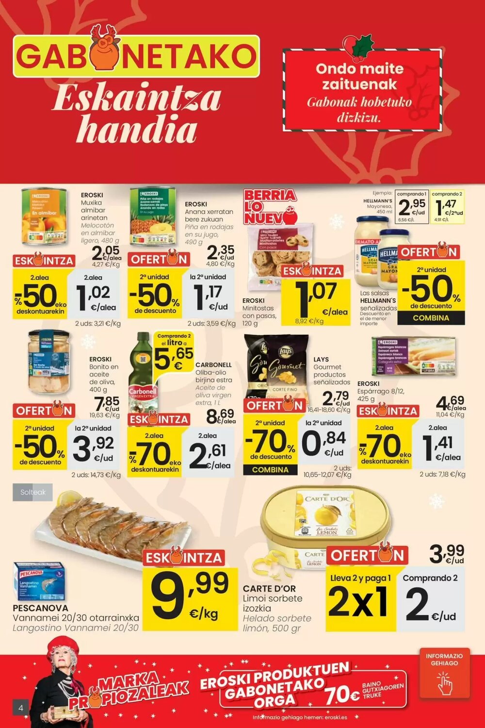 Folleto promocional de Eroski válido desde el 18/12/2025 - Página 4.