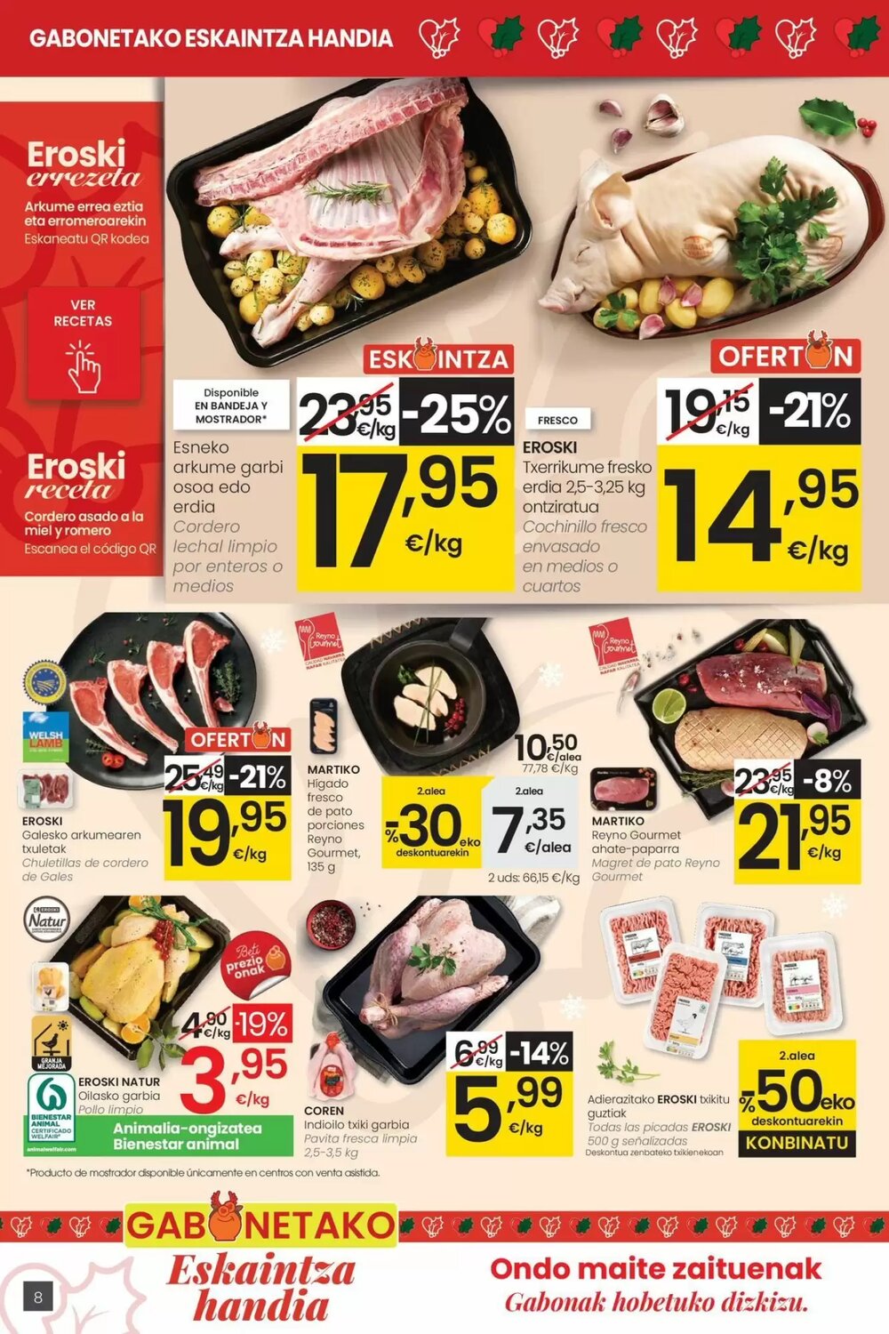Folleto promocional de Eroski válido desde el 18/12/2025 - Página 8.