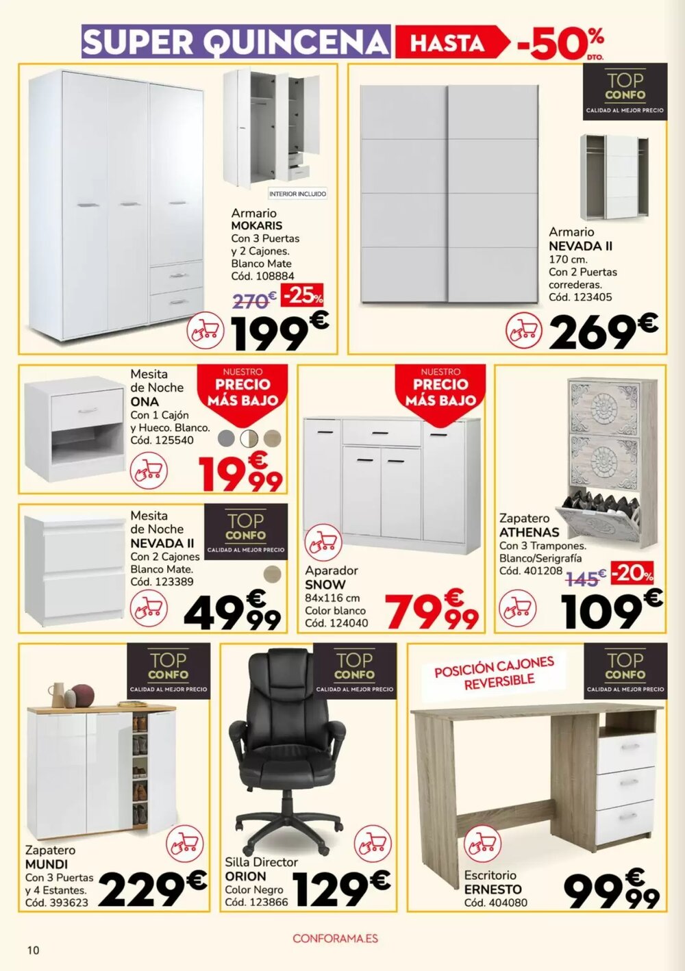 Folleto promocional de Conforama válido desde el 19/12/2025 - Página 10.