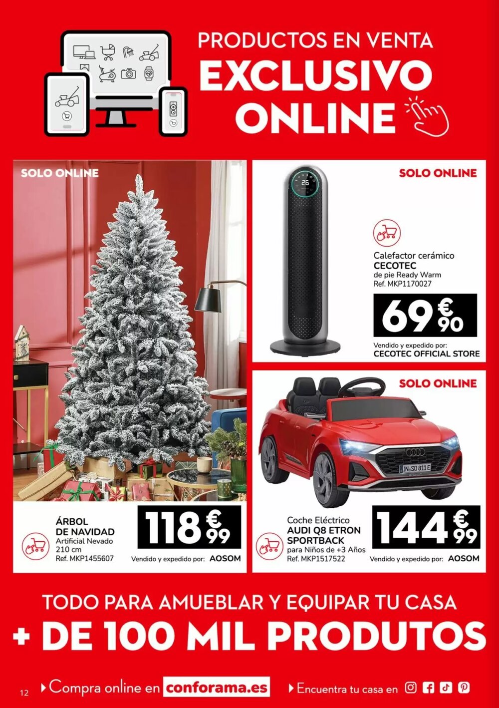 Folleto promocional de Conforama válido desde el 19/12/2025 - Página 12.