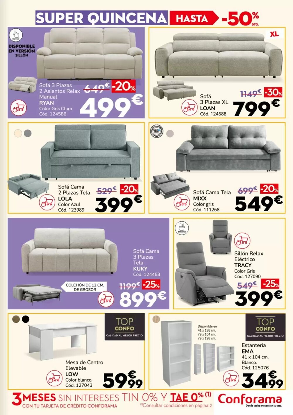 Folleto promocional de Conforama válido desde el 19/12/2025 - Página 3.