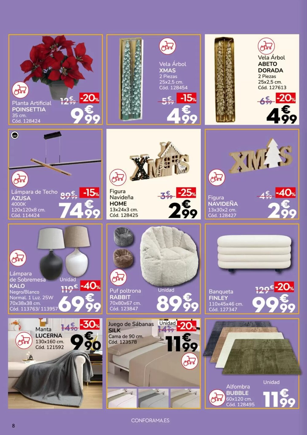 Folleto promocional de Conforama válido desde el 19/12/2025 - Página 8.