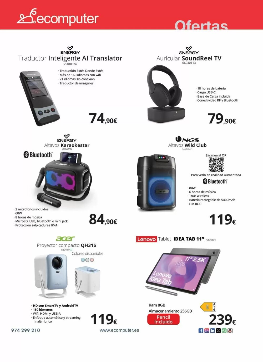 Folleto promocional de Ecomputer válido desde el 19/12/2025 - Página 11.