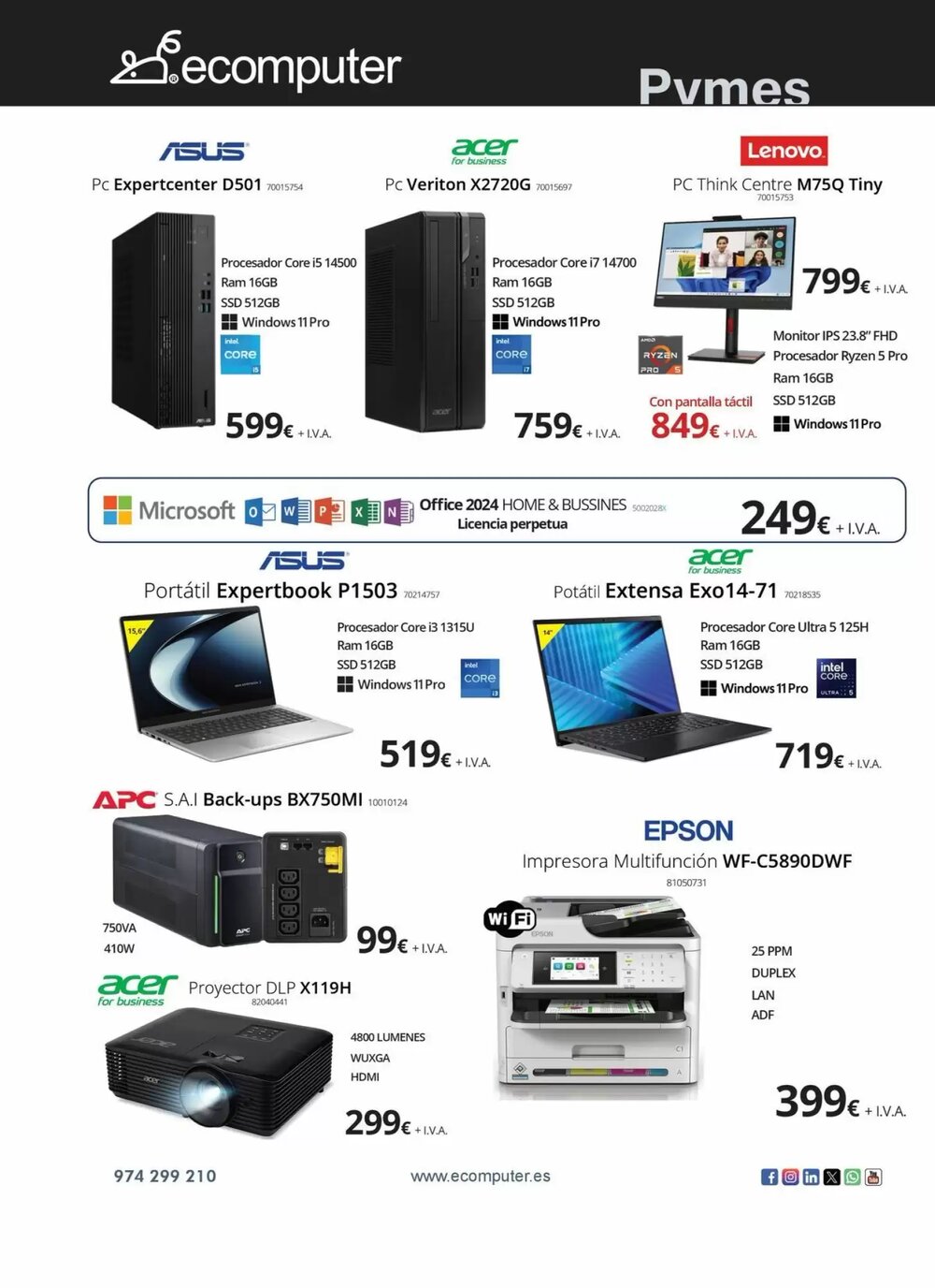 Folleto promocional de Ecomputer válido desde el 19/12/2025 - Página 14.
