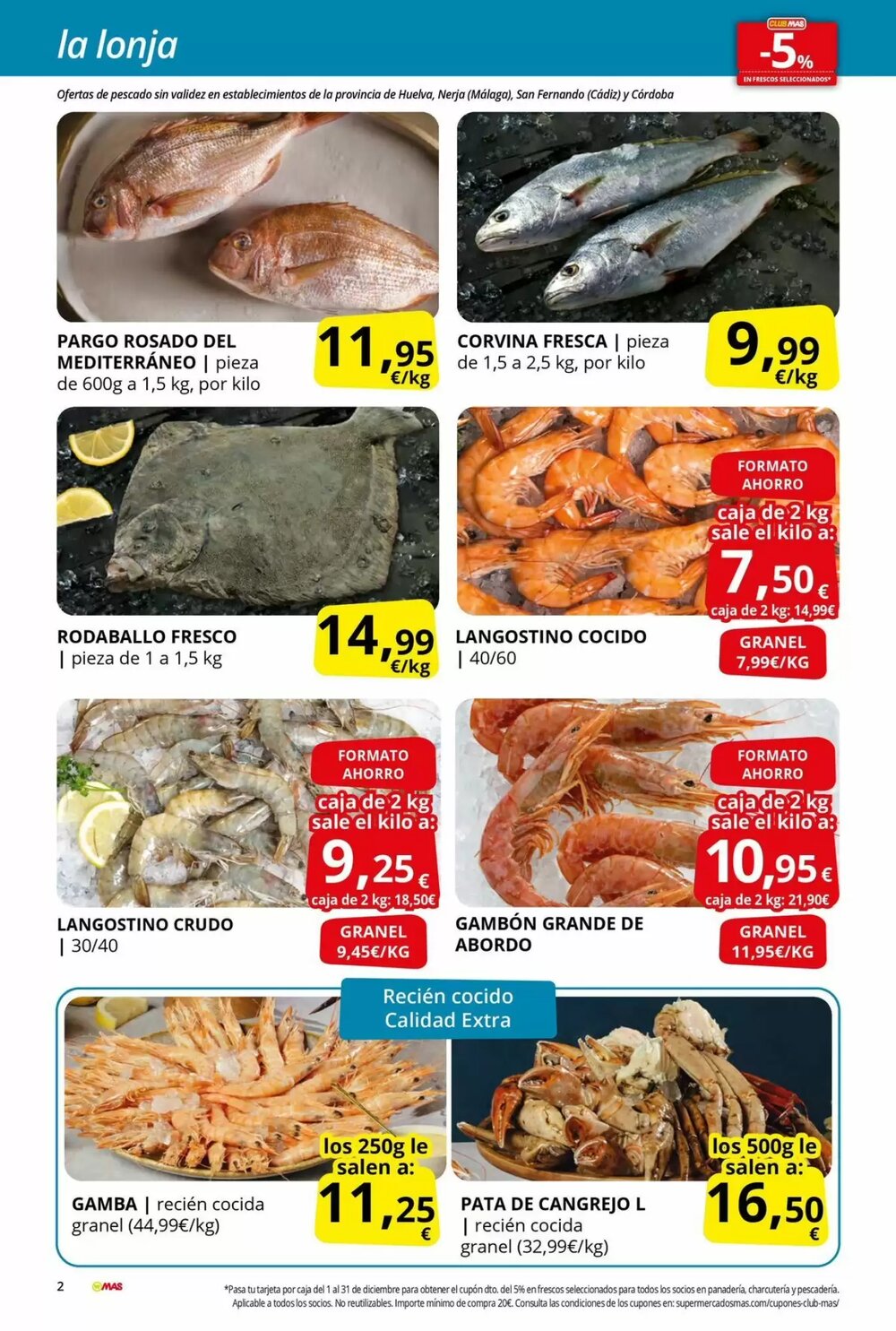 Folleto promocional de MAS válido desde el 19/12/2025 - Página 2.