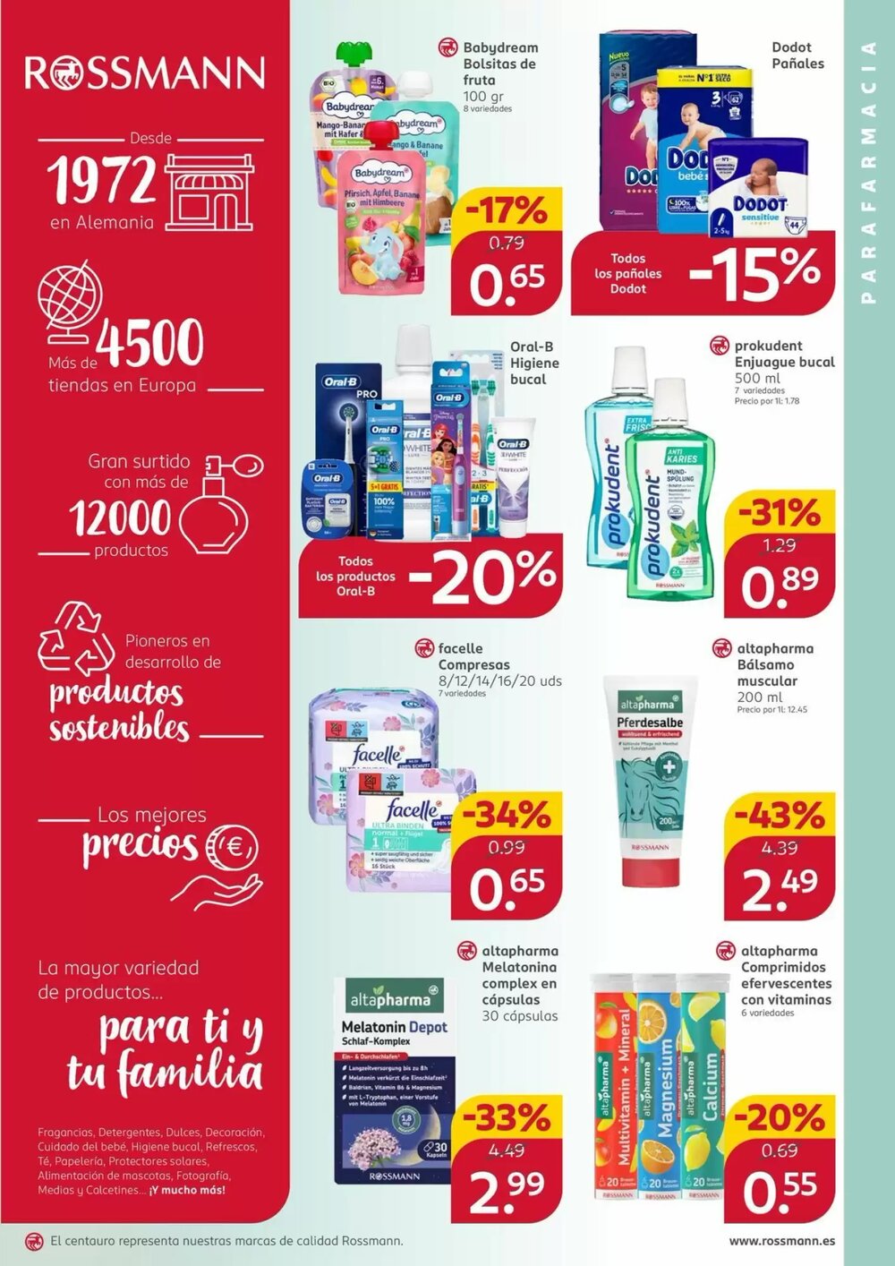 Folleto promocional de Rossmann válido desde el 19/12/2025 - Página 3.