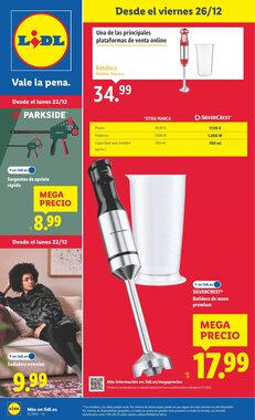 Folleto promocional de Lidl válido desde el 22/12/2025