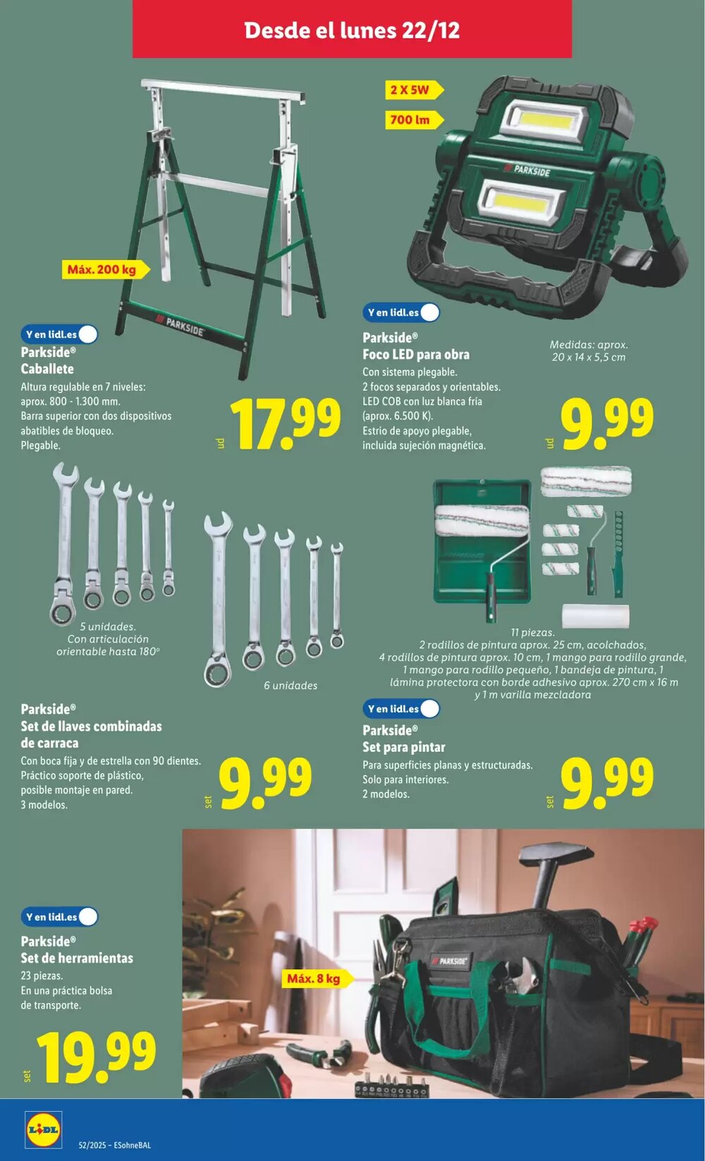 Folleto promocional de Lidl válido desde el 22/12/2025 - Página 8.