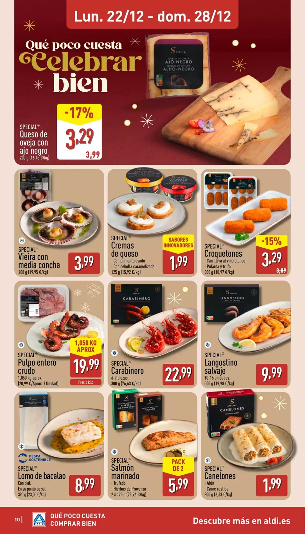 Folleto promocional de ALDI válido desde el 22/12/2025 - Página 10.