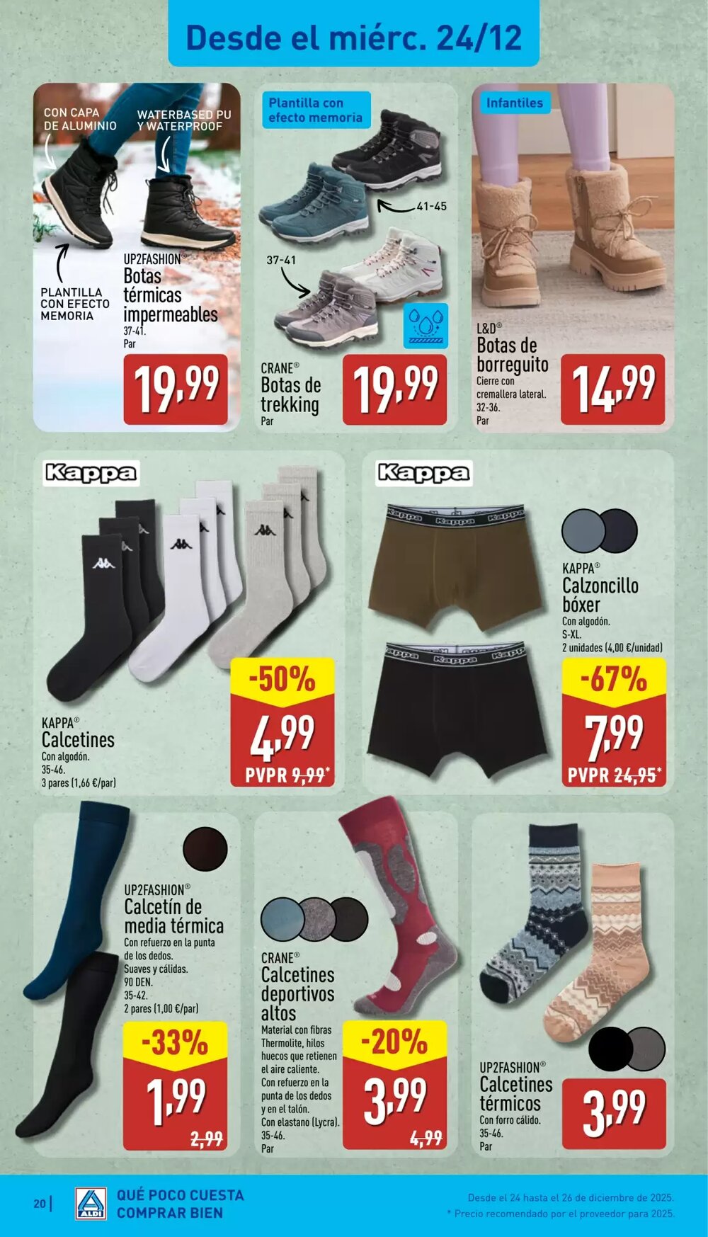 Folleto promocional de ALDI válido desde el 22/12/2025 - Página 20.
