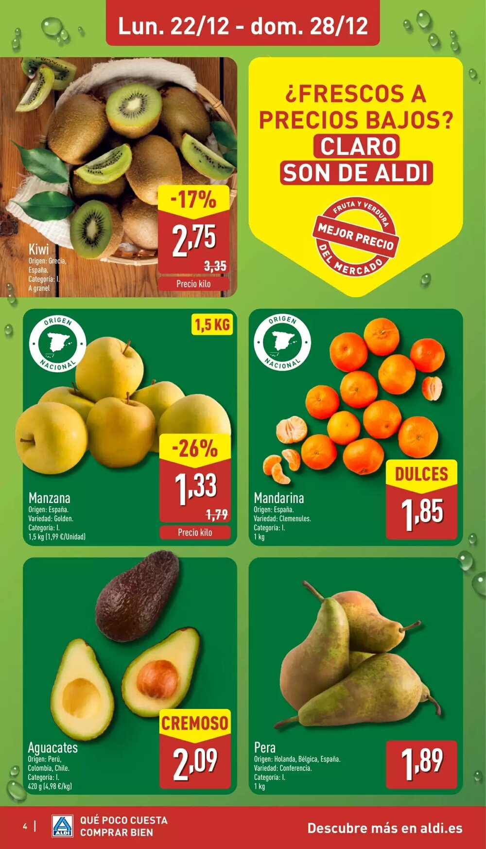 Folleto promocional de ALDI válido desde el 22/12/2025 - Página 4.