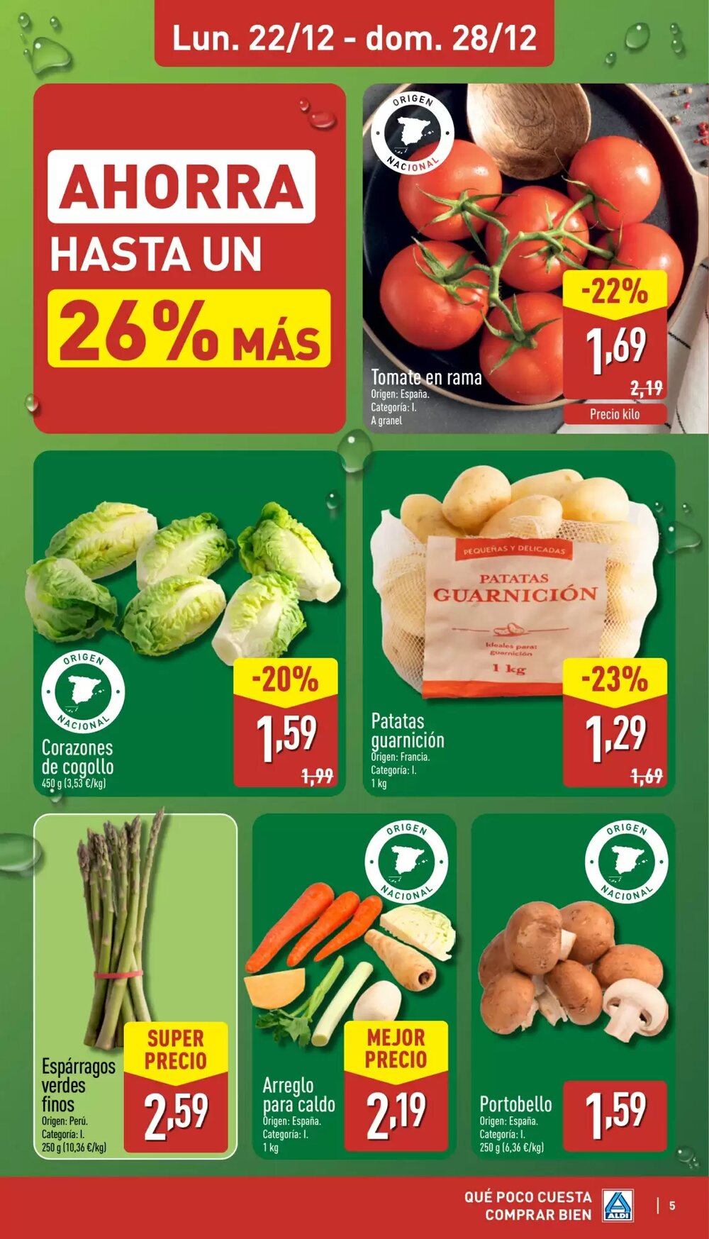 Folleto promocional de ALDI válido desde el 22/12/2025 - Página 5.