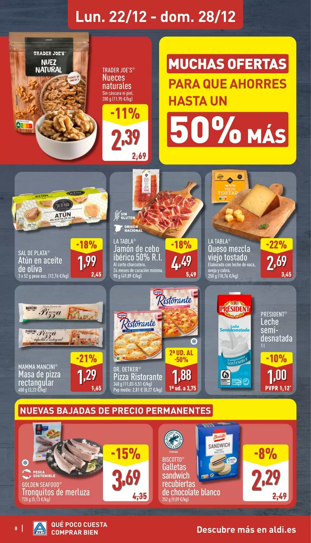 Folleto promocional de ALDI válido desde el 22/12/2025 - Página 8.