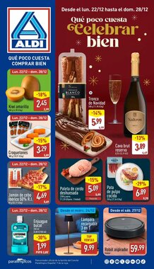 Folleto promocional de ALDI válido desde el 22/12/2025
