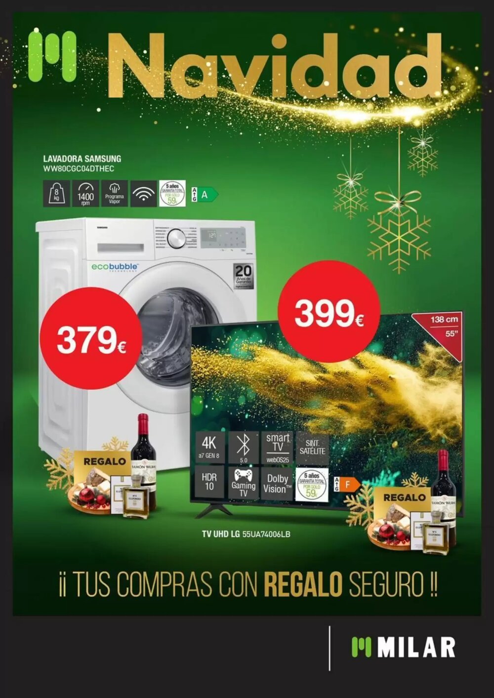 Folleto promocional de Milar válido desde el 22/12/2025 - Página 1.