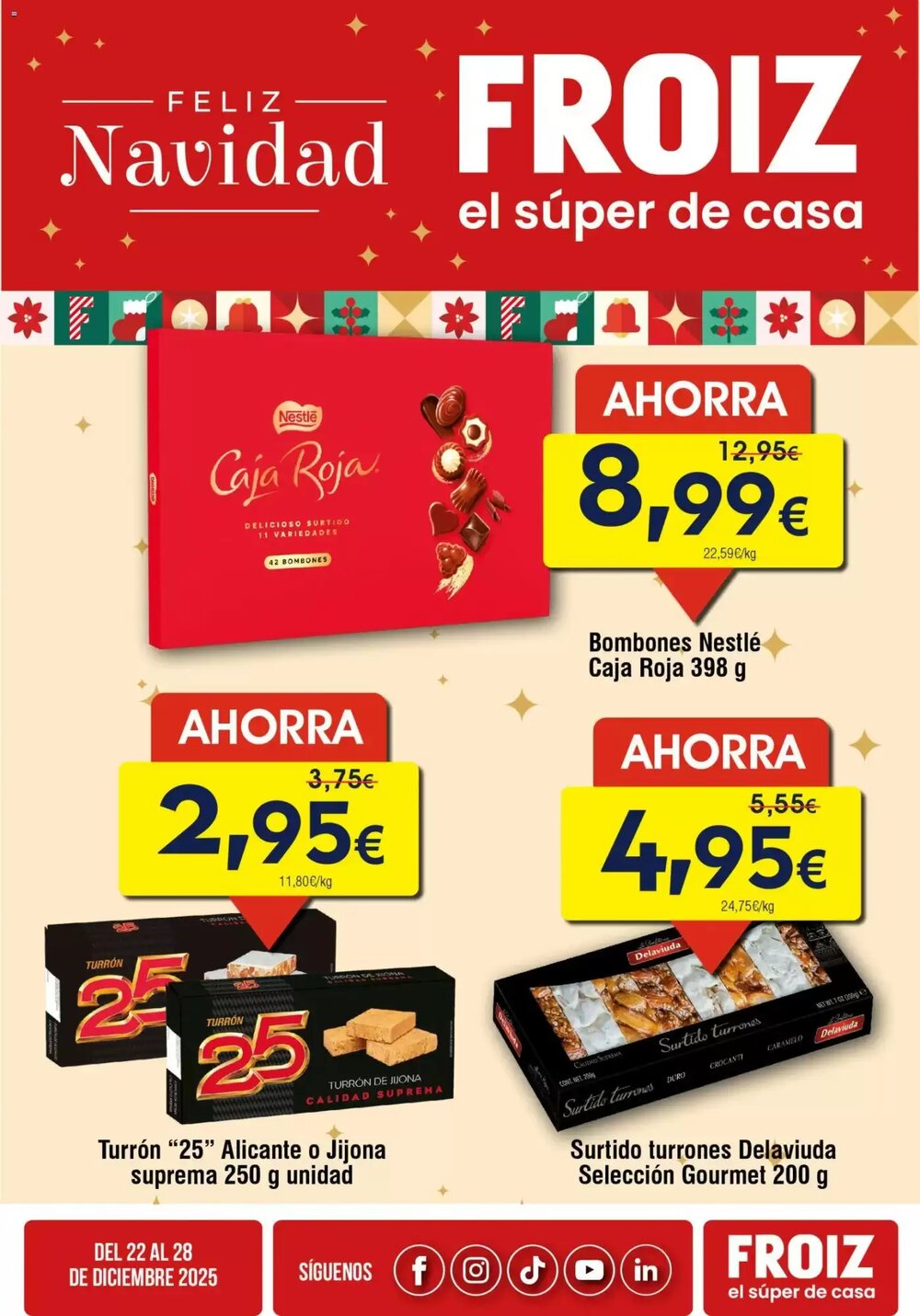 Folleto promocional de FROIZ válido desde el 22/12/2025 - Página 2.