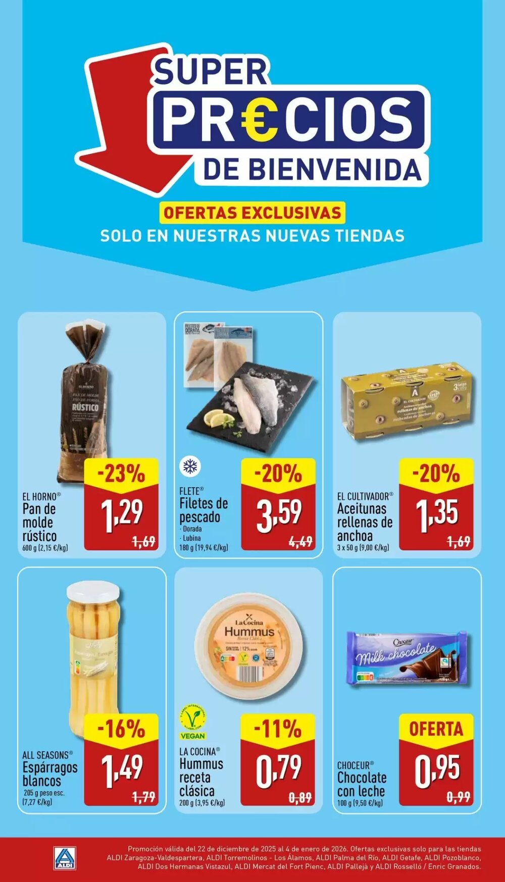 Folleto promocional de ALDI válido desde el 22/12/2025 - Página 1.