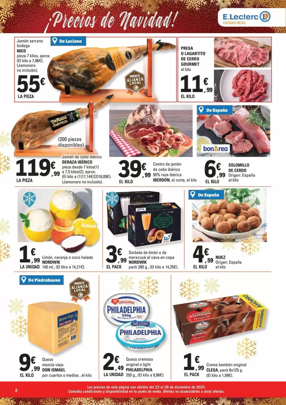 Folleto promocional de E.Leclerc válido desde el 22/12/2025 - Página 2.