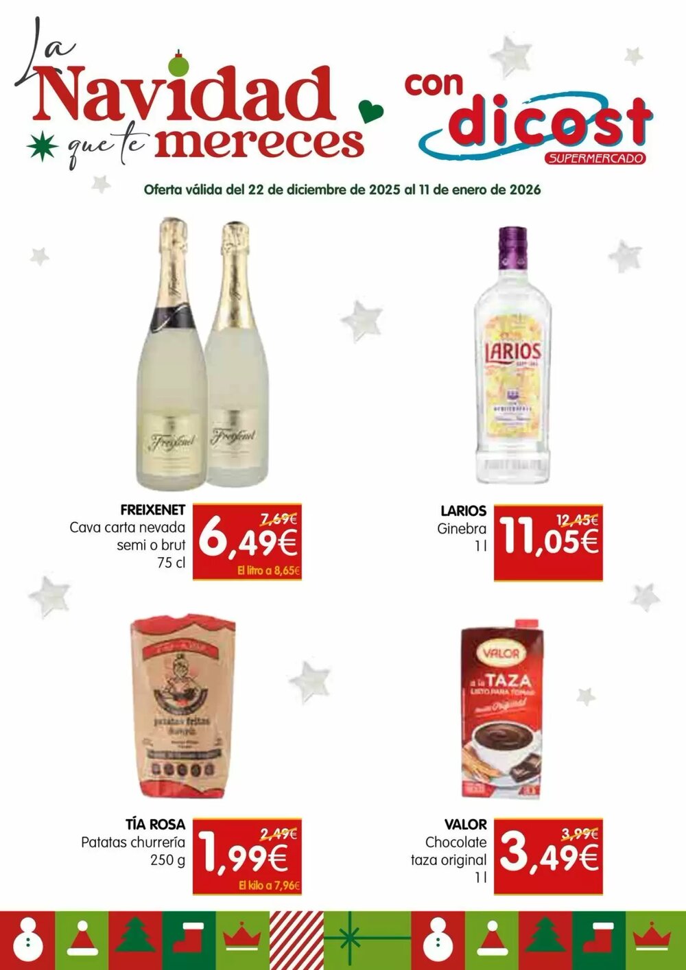 Folleto promocional de Dicost válido desde el 24/12/2025 - Página 1.