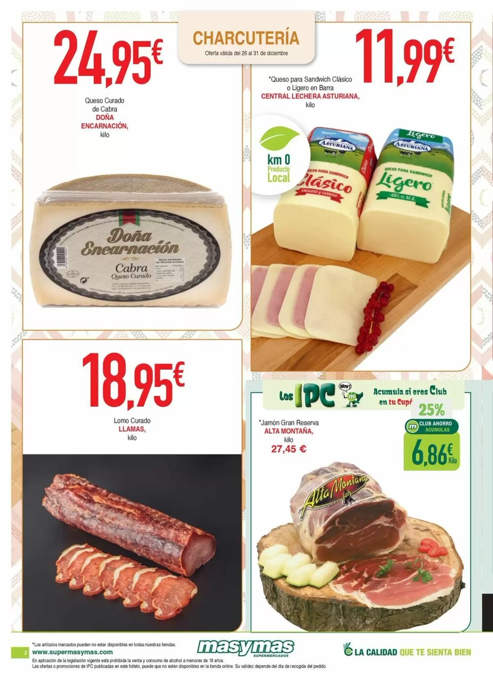Folleto promocional de Masymas válido desde el 26/12/2025 - Página 2.