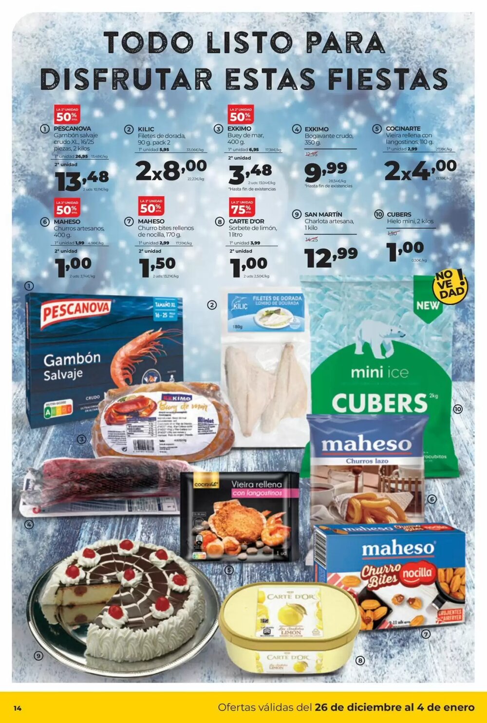 Folleto promocional de Alimerka válido desde el 26/12/2025 - Página 14.