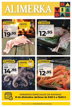 Folleto promocional de Alimerka válido desde el 26/12/2025