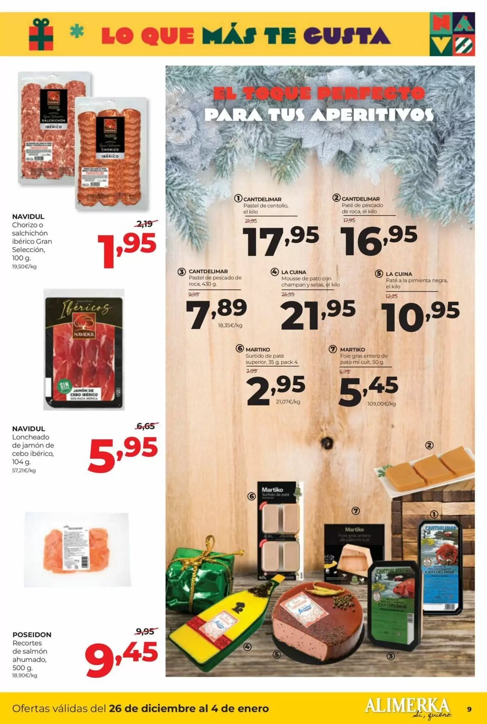 Folleto promocional de Alimerka válido desde el 26/12/2025 - Página 9.