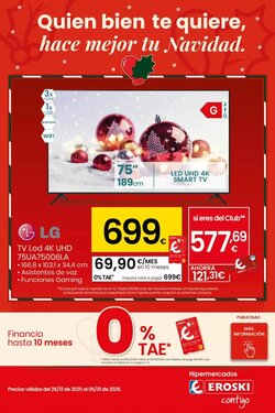 Folleto promocional de Eroski válido desde el 26/12/2025