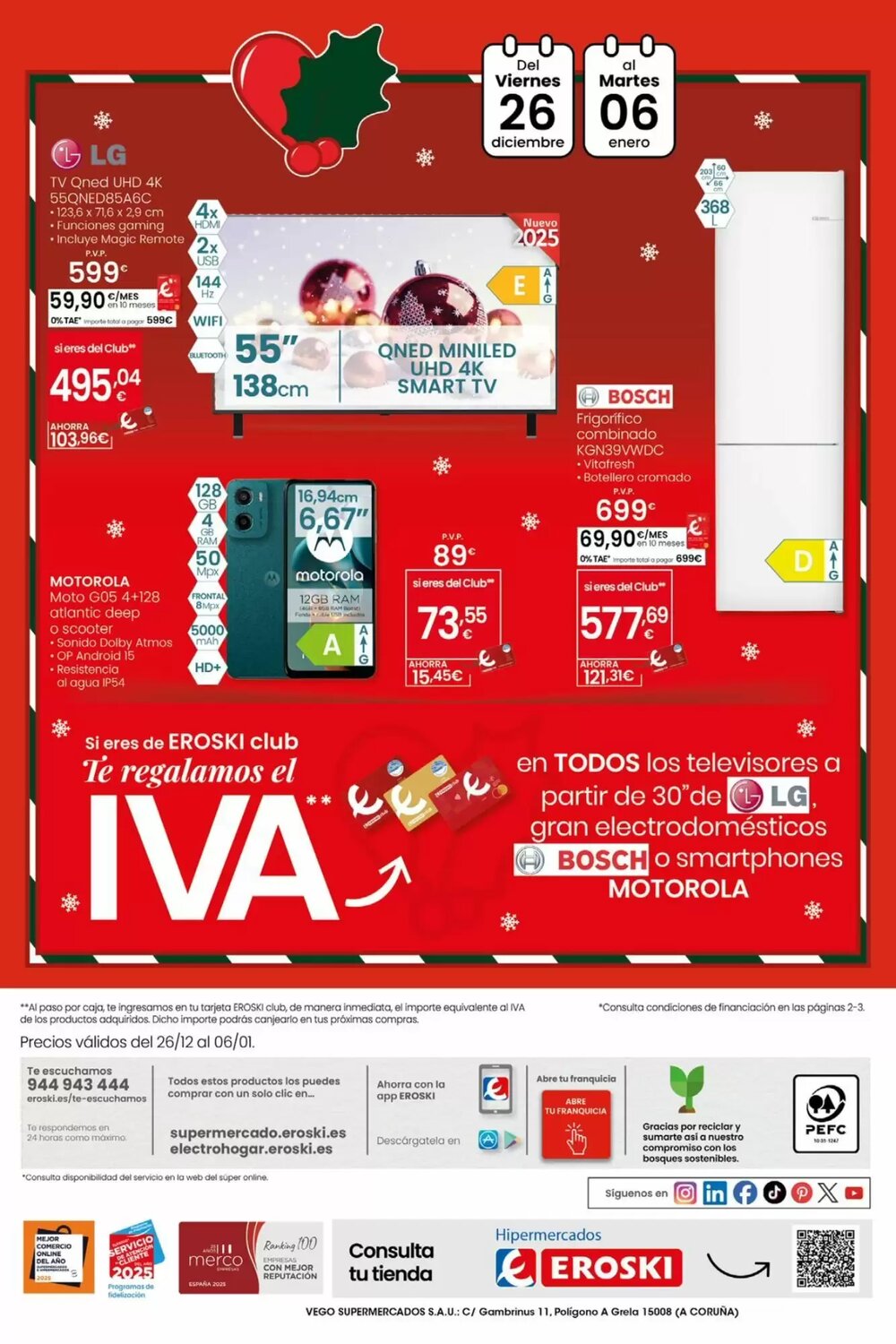 Folleto promocional de Eroski válido desde el 26/12/2025 - Página 8.