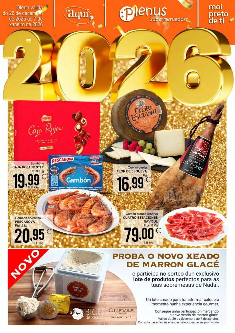 Folleto promocional de Supermercados Aquí válido desde el 26/12/2025 - Página 1.