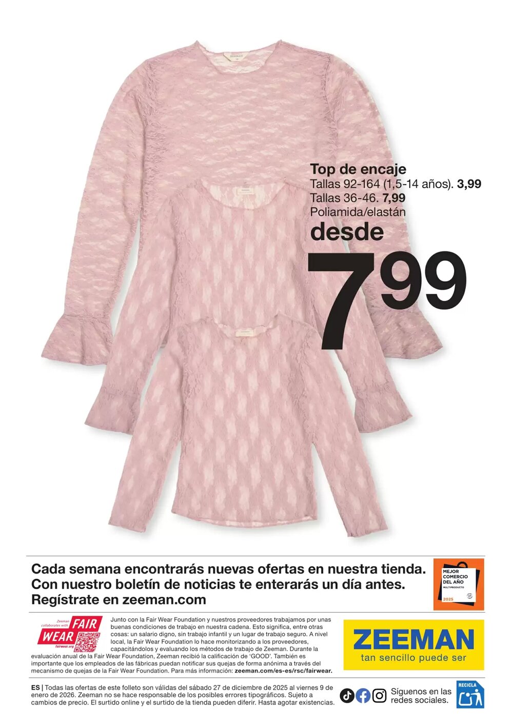 Folleto promocional de Zeeman válido desde el 27/12/2025 - Página 29.