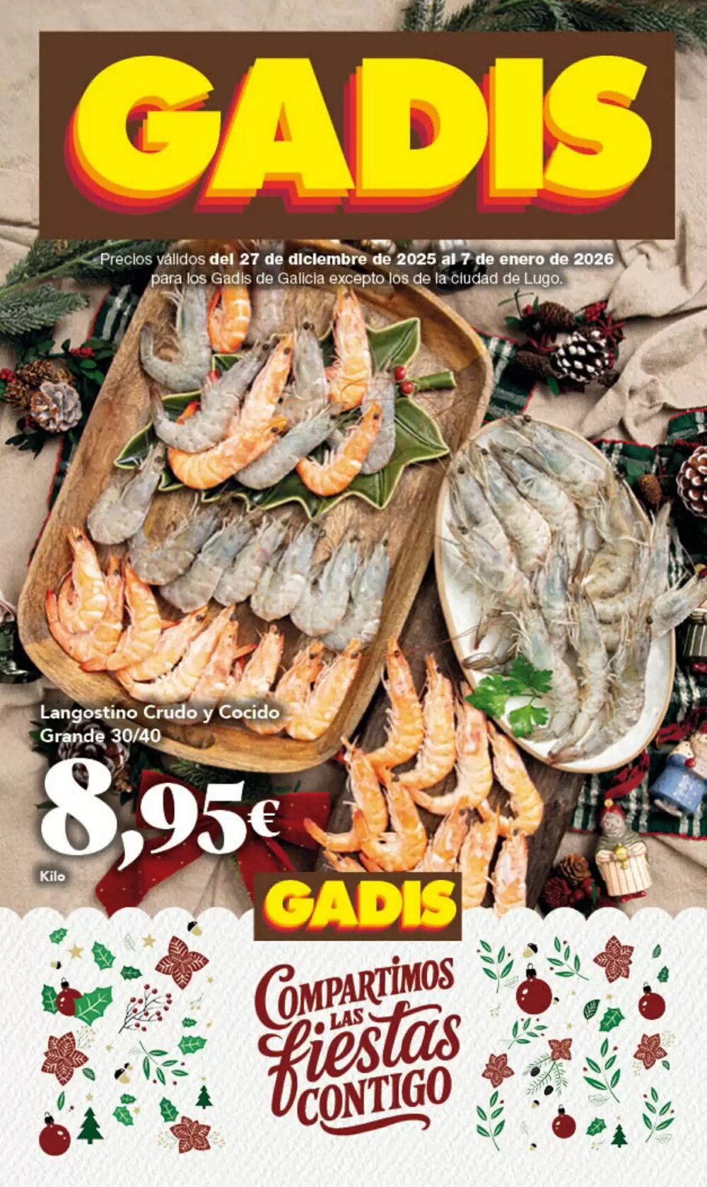 Folleto promocional de Gadis válido desde el 27/12/2025 - Página 1.