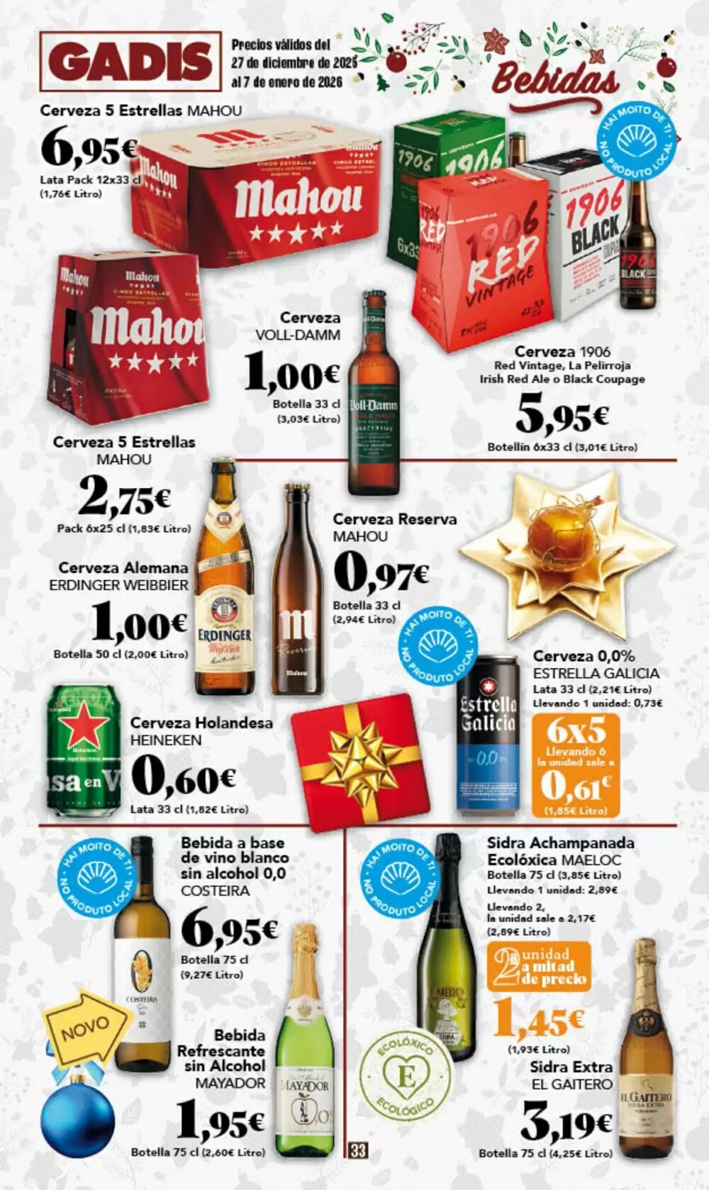 Folleto promocional de Gadis válido desde el 27/12/2025 - Página 33.